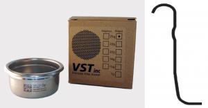 Foto: VST-25-STD: Precyzyjny filtr ze stali nierdzewnej do espresso VST 25 gram - standardowy (z wypustką z boku)