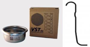 Foto: VST-22-STD: Precyzyjny filtr ze stali nierdzewnej do espresso VST 22 gram - standardowy (z wypustką z boku)