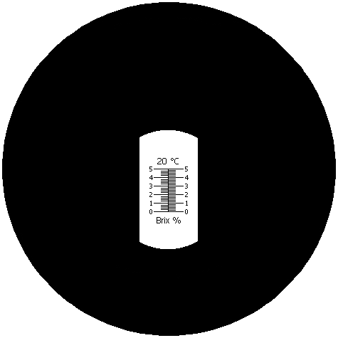 Rysunek: Skala refraktometru RBR5-ATC